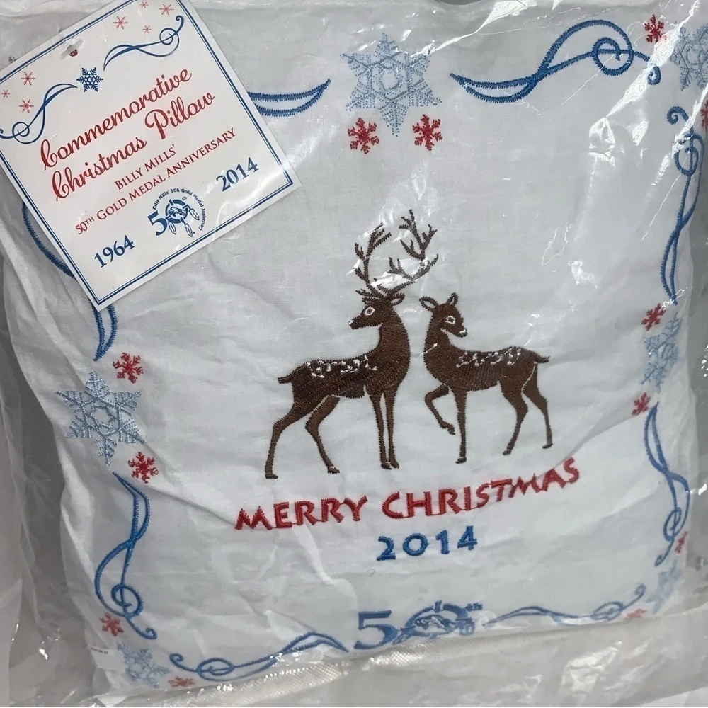 50TH ANNIVERSARY BILLY MILLS CHRISTMAS PILLOW 2014 10